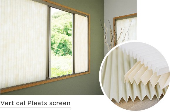 Vertical Pleats screen