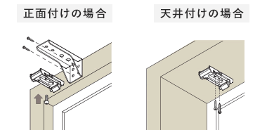 ブラケットの取付け