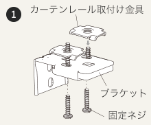 仮止めする