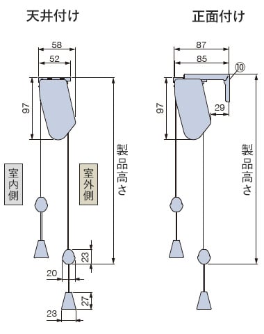 設置方法別ダブル小型の仕様