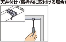 取付けブラケットの取付け