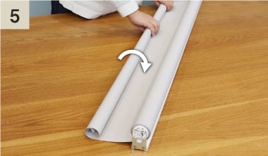 生地を下から巻く