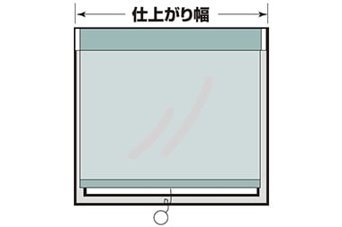 窓枠を覆うように取り付ける場合