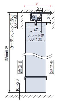 天井付け（ブラケット付け）