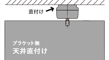 ブラケット無し（直付け）