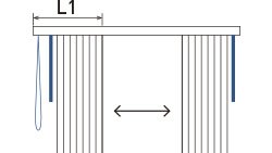 L1：操作側のたたみ代寸法