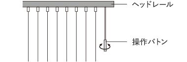 ヘッドレール 操作バトン