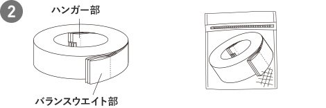 ハンガー部 バランスウエイト部