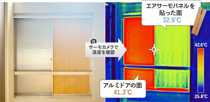 サーモカメラで検証