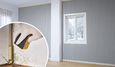 壁の結露対策を壁面パネルDIYで！