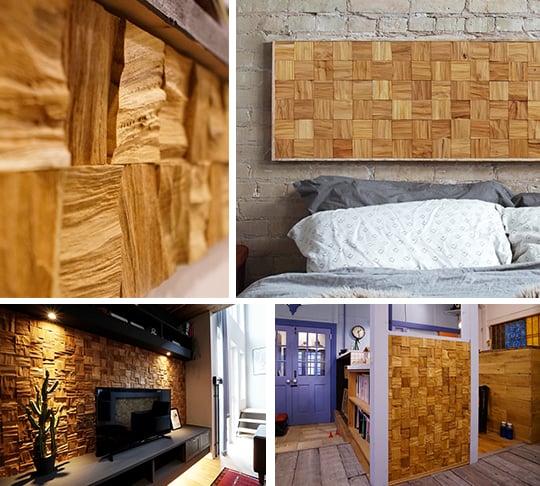 TIME＆GARDEN 木材パネルの施工例