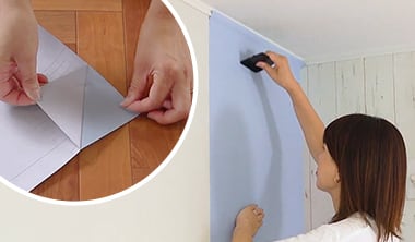 粘着剤付きのシールタイプ