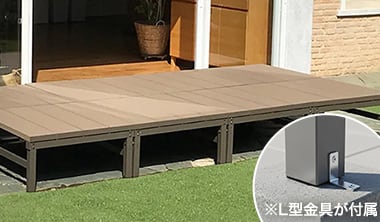 規製サイズのユニットデッキ