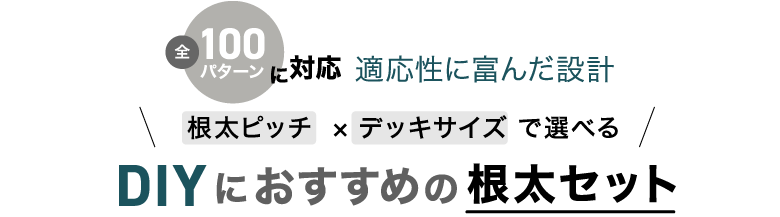 DIYにおすすめの 「 根太セット 」