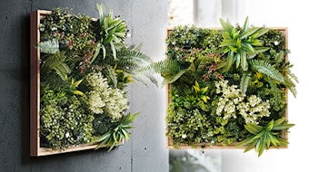 フェイクグリーンパネル　ウッドフレーム