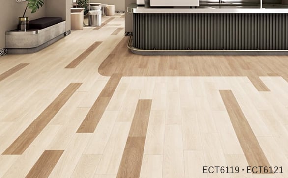 色を組み合わせてランダムに並べるフロアタイル