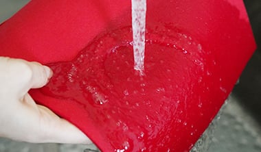 「毛氈風フェルト」なら水洗いOK