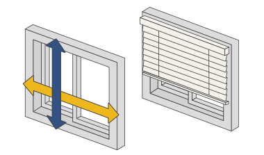 窓枠を覆う場合