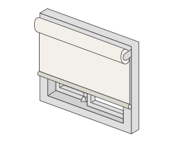 正面付け（窓枠内を覆う場合）