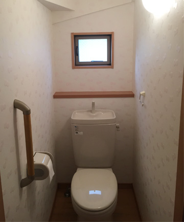 トイレ　ＤＩＹ　壁紙