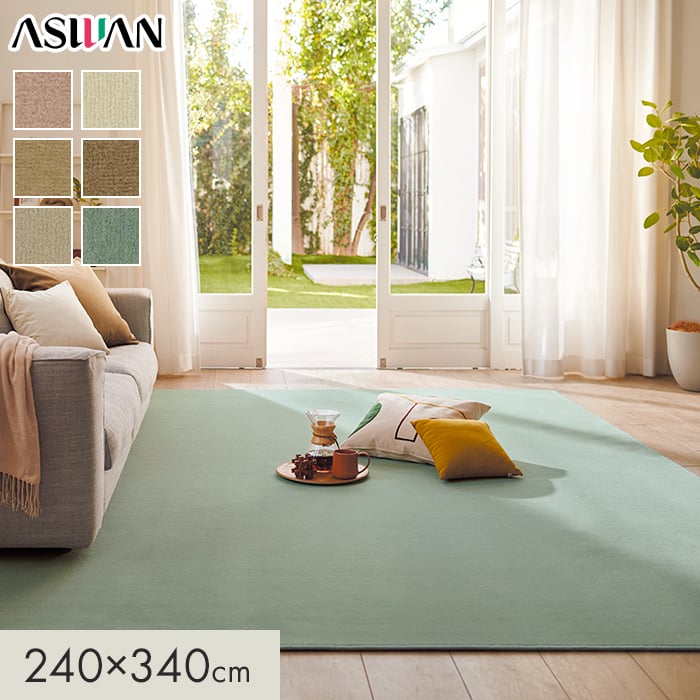 カーペット アスワン ニューウールポリッシャー 全厚9mm 240×340cm