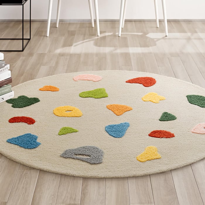 半円コラージュラグ ラグ 東リ Playful 148×148cm (円形) TOR4902 | DIYショップRESTA