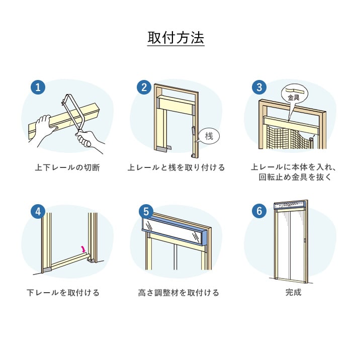 網戸 川口技研 ノーカットロータリー NC-18 H184～205cm×W50～89cm 個人 網戸の通販 DIYショップRESTA