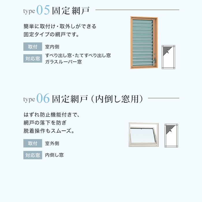 YKKap 装飾窓用網戸 （エピソード・フレミングJ対応）