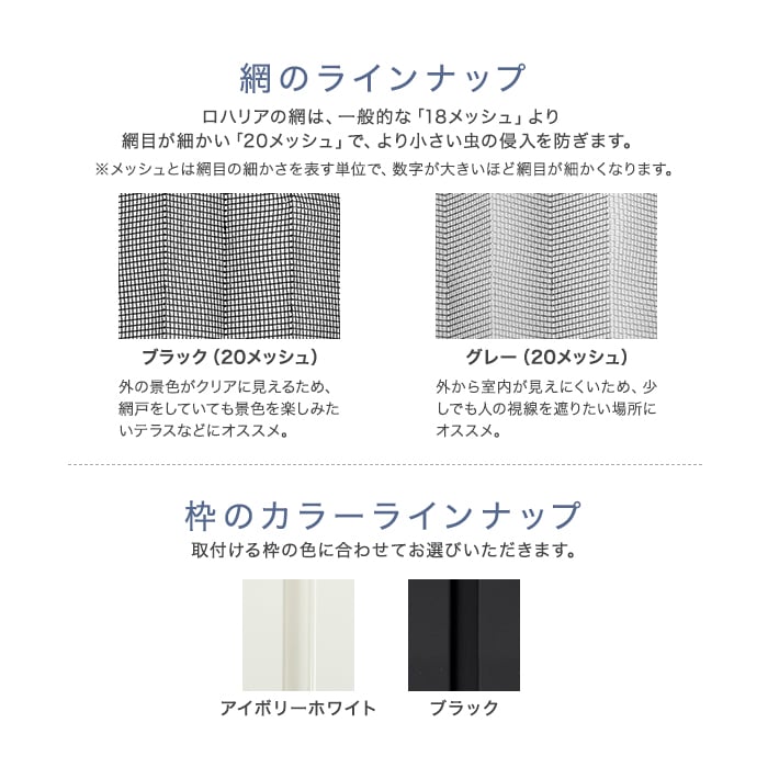 高級な 網戸 後付け プリーツ網戸 RESTA ロハリア スリム窓用タイプ 片引き 幅501〜600mm×高さ1201〜1300mm __loharea-sw-a 