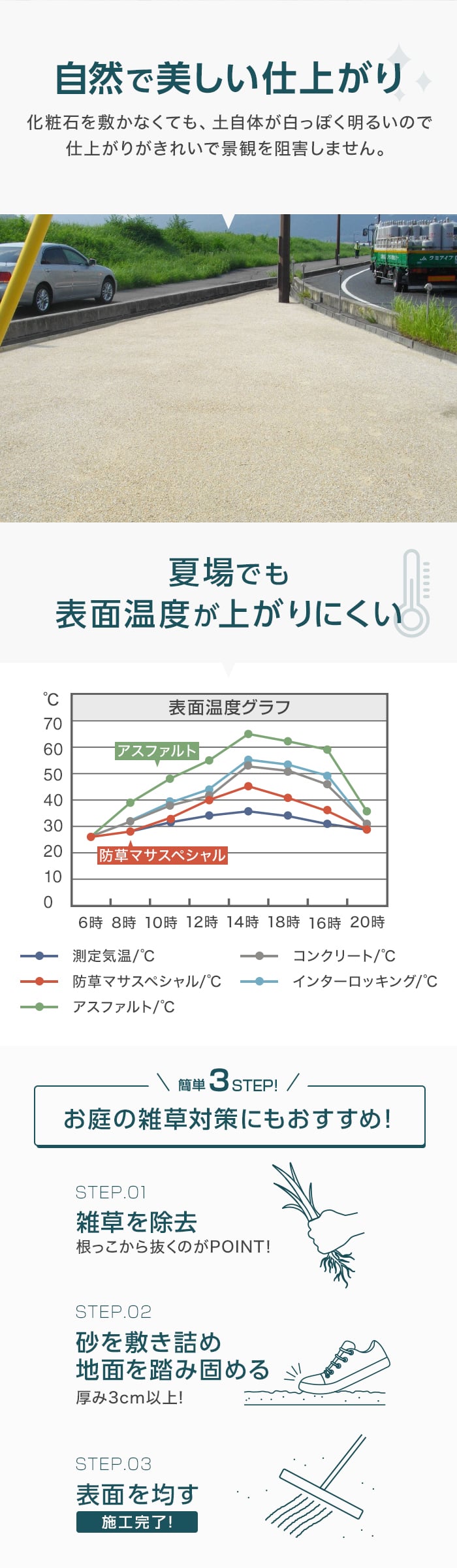 自然で美しい仕上がり