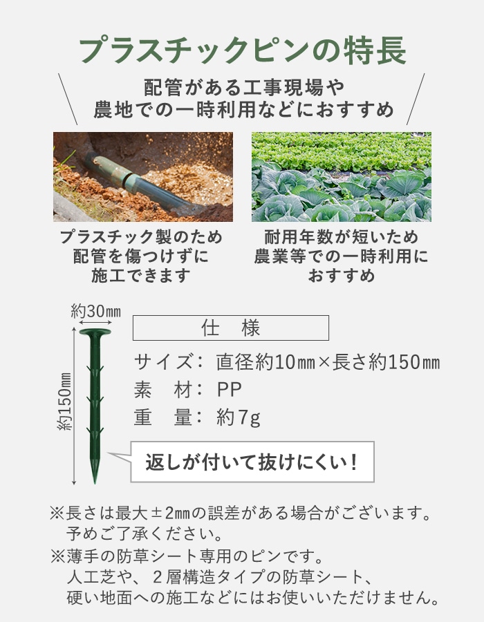 人工芝　ピン　180本