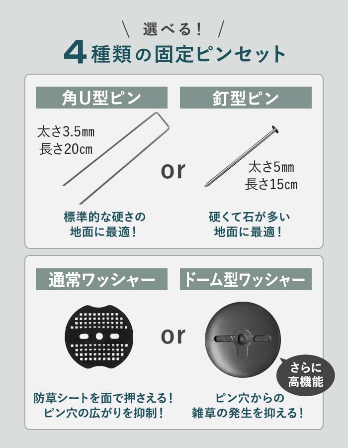選べる！4種類の固定ピンセット