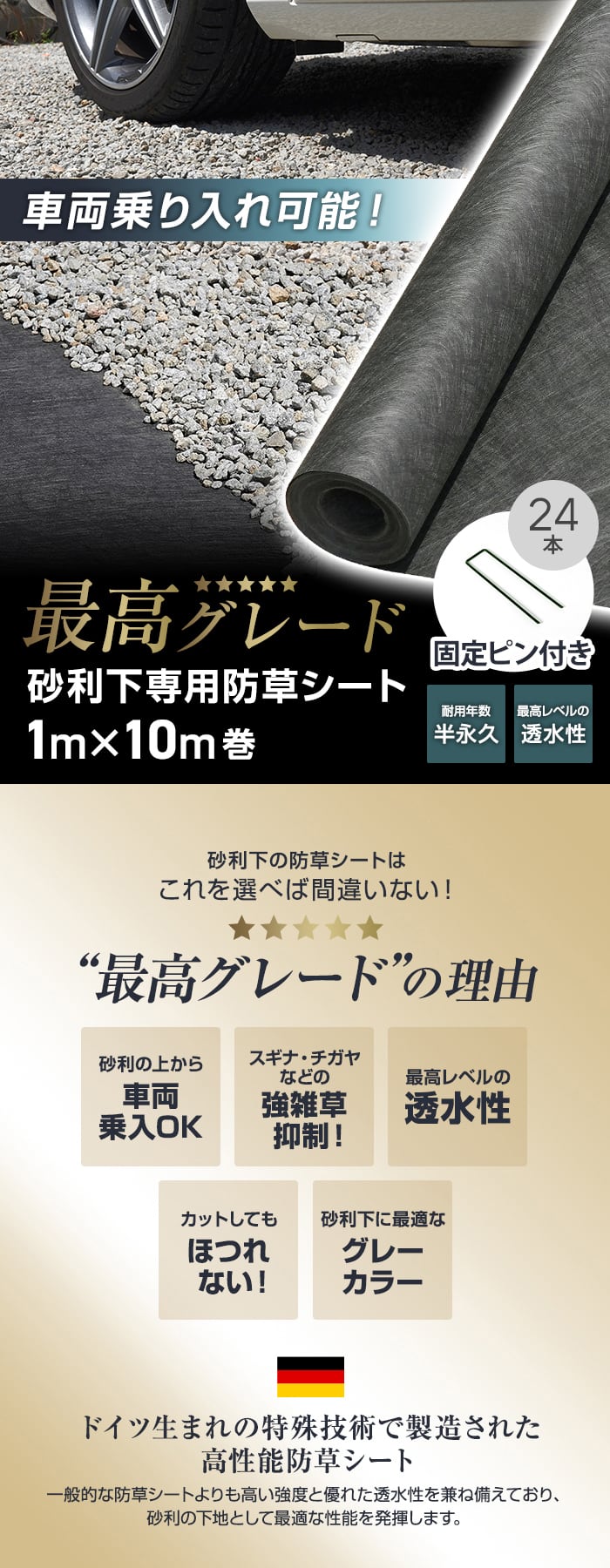 車両乗り入れ可能！