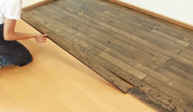 無垢フローリングの貼り方