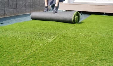 人工芝の施工方法
