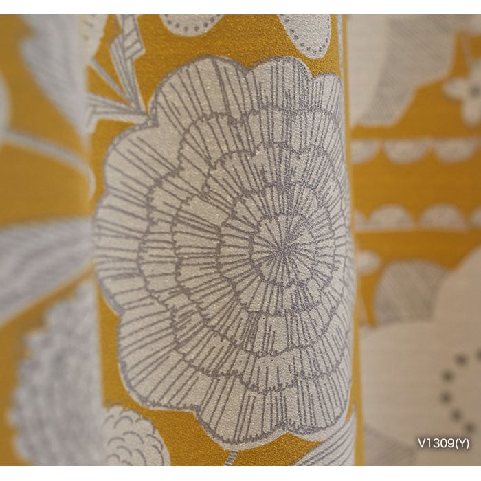 カーテン 既製サイズ スミノエ DESIGNLIFE hjarta IHANA(イハナ) 巾100×丈135cm