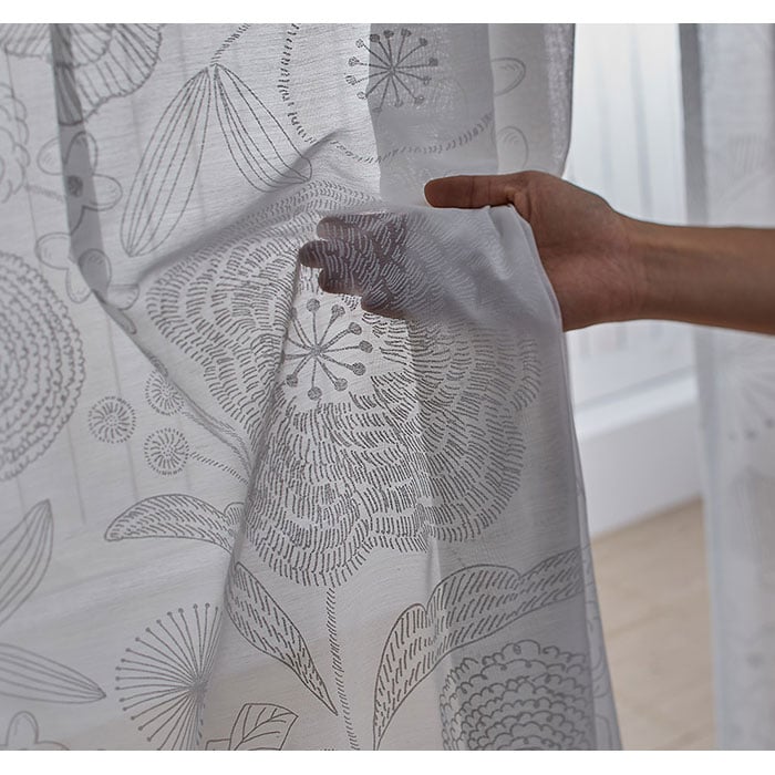 カーテン 既製サイズ スミノエ DESIGNLIFE hjarta IHANA VOILE(イハナボイル) 巾100×丈198cm
