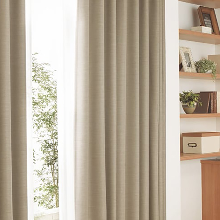 東リ オーダーカーテン フフル TKF20505〜20508 遮光（プレーン） カーテン ソフトプリーツ加工（SL） 1.5倍ヒダ 幅301〜400cm×丈221〜240cm オーダーカーテン 東リ fuful フフル TKF20505～20508(新品番