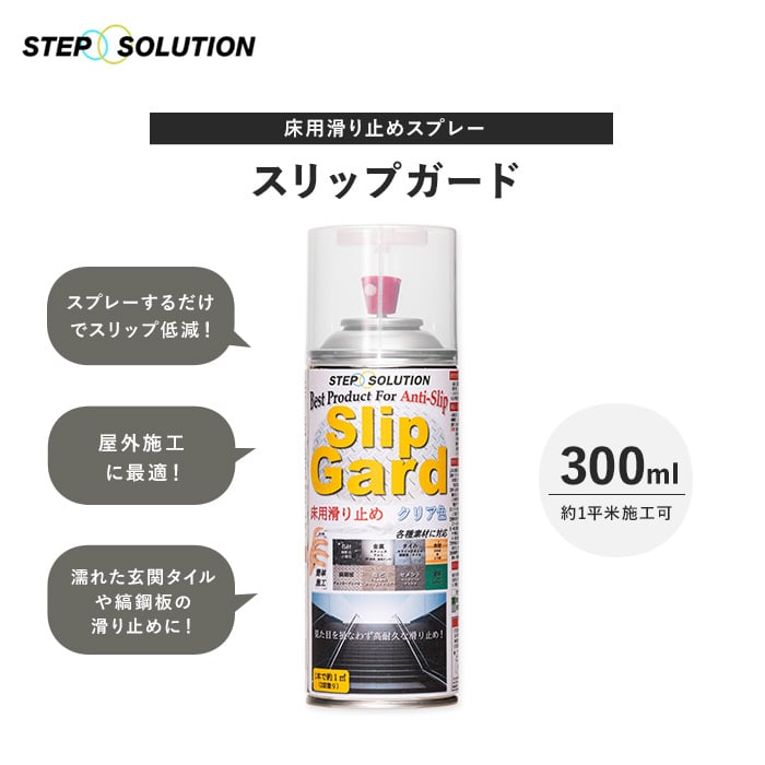 評判 床用滑り止めスプレー スリップガード 300ml 約1平米施工可 <br>__non-slip-spray