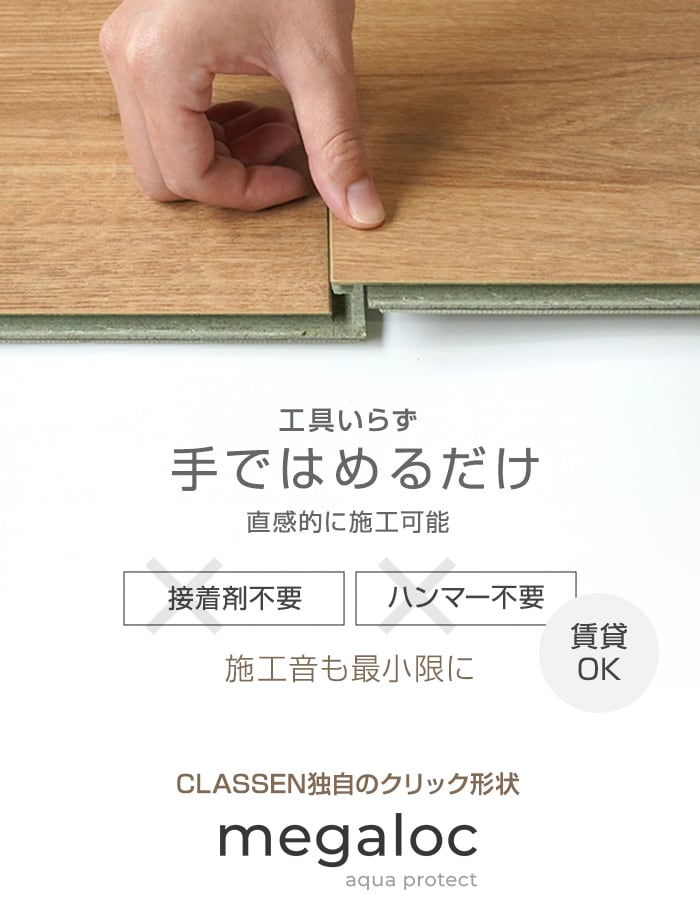 手ではめるだけ
