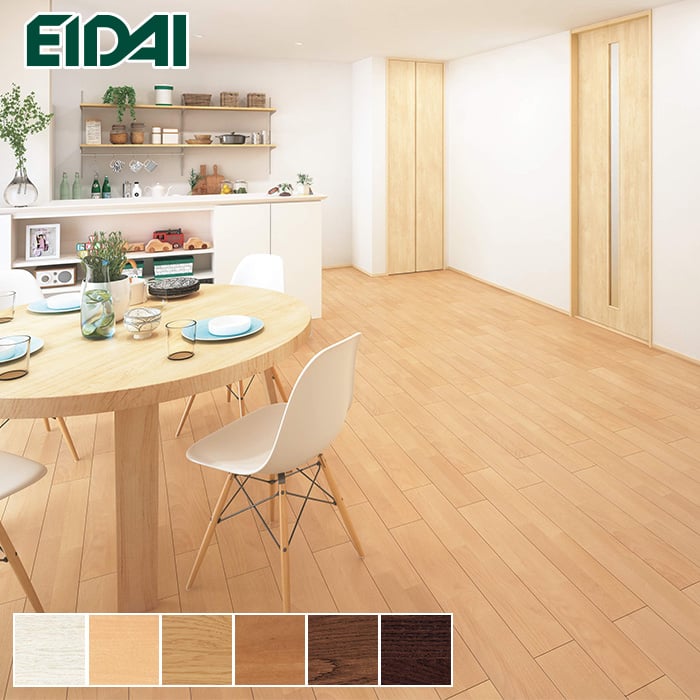 【おすすめ】EIDAI(エイダイ) スキスムSダイレクト45 ツキ板タイプ <床暖房対応>防音フロア 1坪
