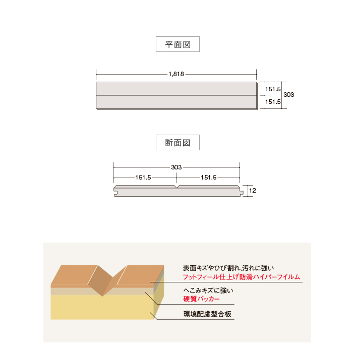 フローリング LIXIL ラシッサDフロア 耐水・ペット 木目タイプ [151] DR-2B 1坪 フローリングの通販 DIYショップRESTA