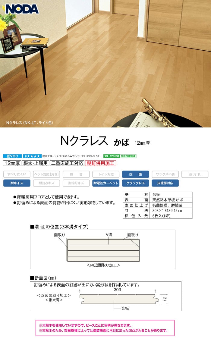 Noda ノダ Nクラレス かば 床暖房対応 1坪 Resta Noda ノダ Nクラレス かば 床暖房対応 1坪 Resta