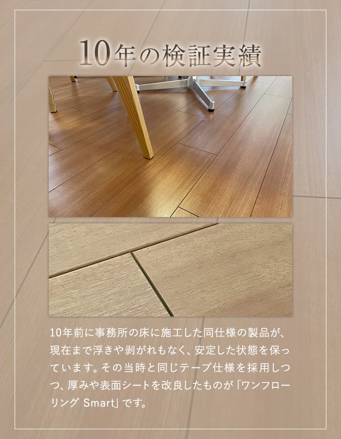 10年の検証実績