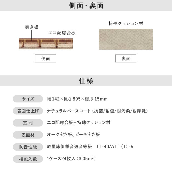 Panasonic パナソニック 防音木質直貼床材 ウッディ40耐熱 床