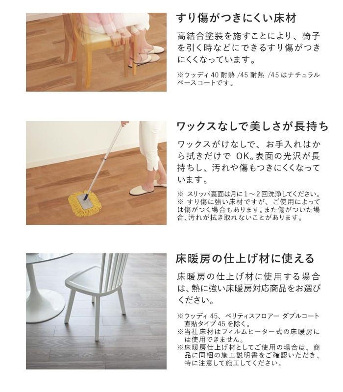 ウッディ40耐熱/ウッディ45耐熱/ウッディ45 | フローリング