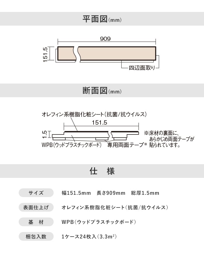 平面図(mm)
