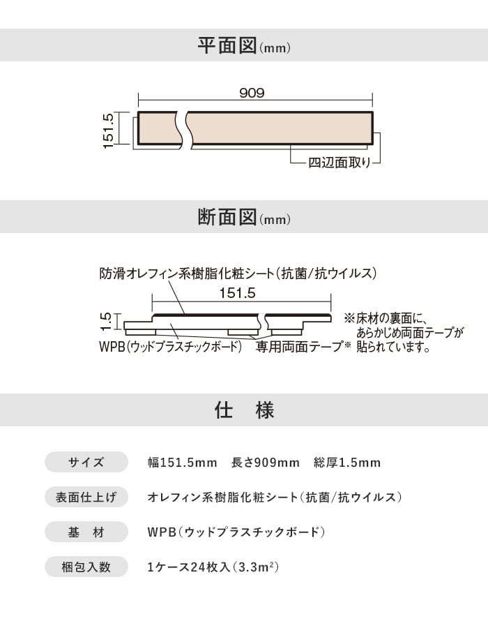 平面図(mm)