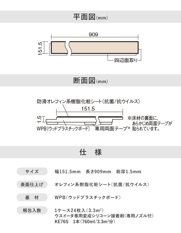 平面図(mm)