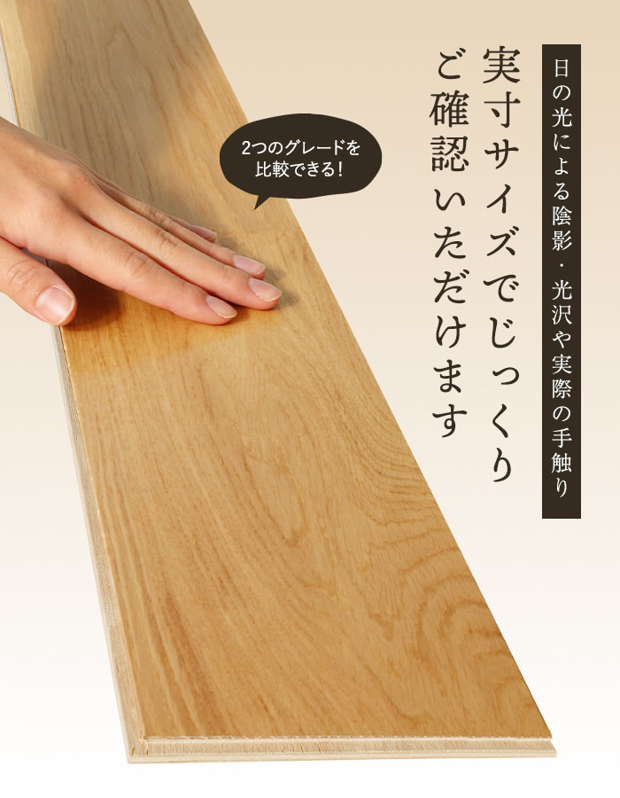 実寸サイズでじっくりご確認いただけます